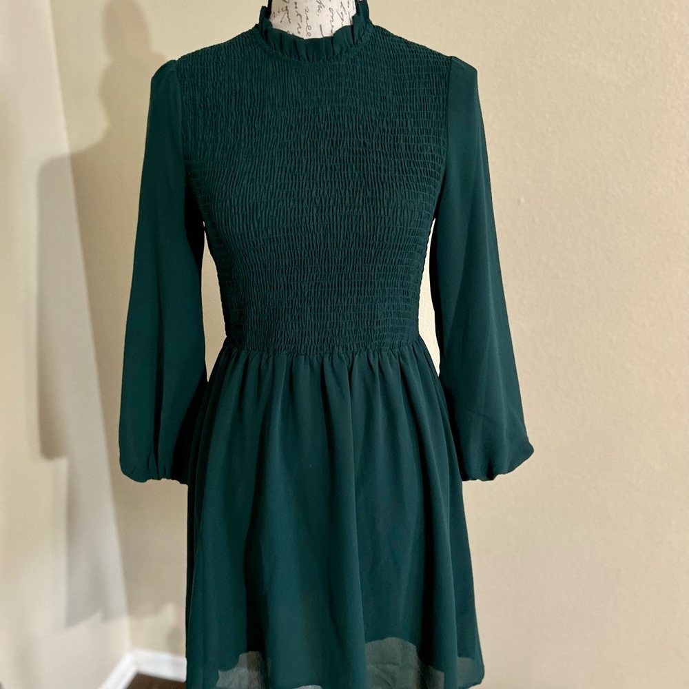 Boho Green Dress